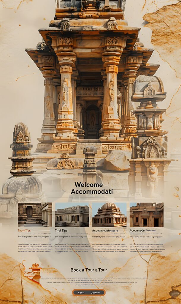 hampi india with split screen overlay figma effect classic o beauty tourist destination photo